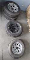 3 tires: 3 P195/75R14, Uniroyal p215/70r14,
