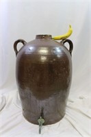 Giant Antique Stoneware Moonshine Jug w/Faucet