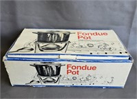 Vintage Cast Iron Fondue Pot -No Forks
