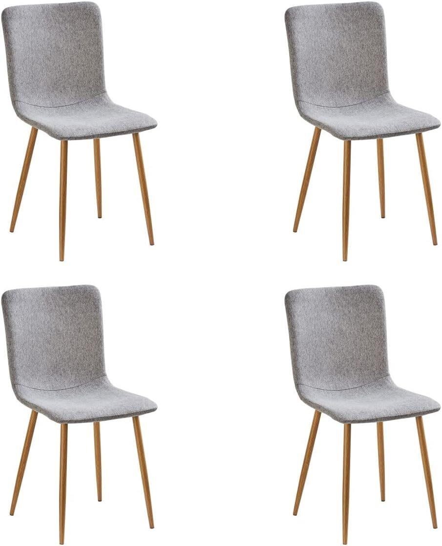 Dining Chairs Set of 4  Gray Gray Oak