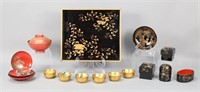 16 Pieces Chinese & Japanese Lacquer