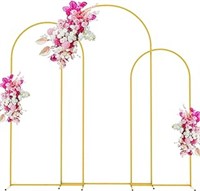 Asee'm Gold Arch Backdrop Stand Set Of 3 (6.6ft,