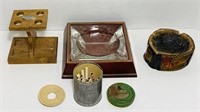 Craven Can of Cigarettes, Pipe Rack, Pipe Tray,