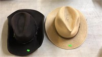 2 WESTERN HATS