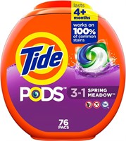 Tide PODS Detergent  3-in-1  HE  76ct