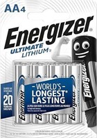 30$-Energizer Ultimate Lithium AA 1 Pack-4Quantity