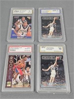 Lot Of 4 Allen Iverson Graded Basketball Cards