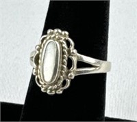 925 Silver White Stone Ring
