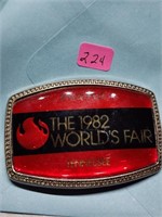 1982 Worlds Fair Tennessee Belt Buckle