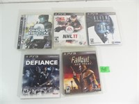 Qty of 5 PS3 Games, Good Condition
