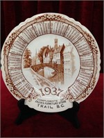 1937 Zagin's Furniture Calendar Plate