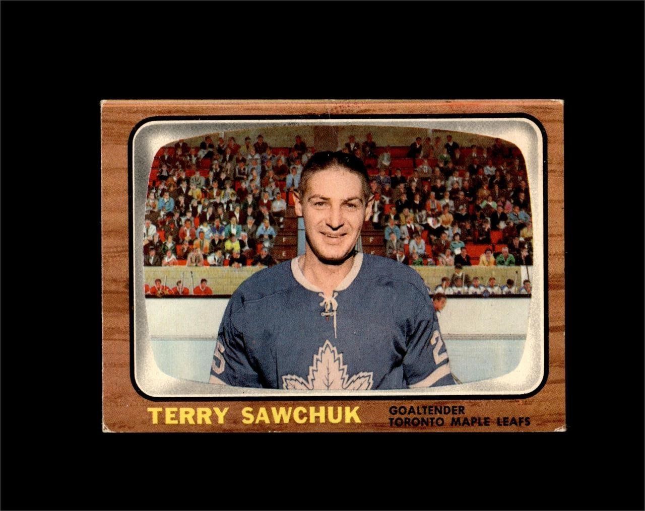 1966 Topps #13 Terry Sawchuk VG-EX to EX+