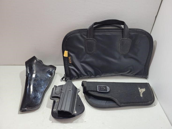 (3) Gun Holsters & Pistol Case