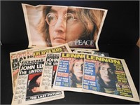 Lot of John Lennon Related Newpapers