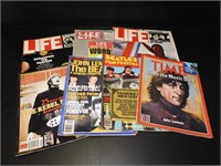 Lot of John Lennon Related Magazines Life ++