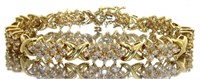 14kt Gold Brilliant 4.50 ct Diamond Bracelet