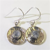 $100 Silver Moonstone Earrings