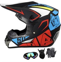 SANQING, MOTOCROSS HELMET FOR KIDS WITH GOGGLES,