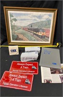 Train prints and memorabilia