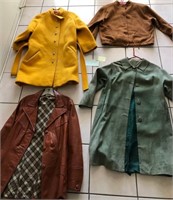 703 - LOT OF 4 LADIES COATS & JACKETS SIZES M, L &