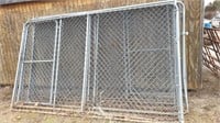 (9) 10ft x 6ft chainlink panels two of the panels