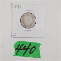 1882 Canadian .25 cent