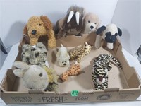 Box of stuffed toys