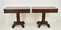 Pair of Rectangular Pedestal Tables