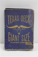 Vintage Texas Deck Giant Size Playing Cards