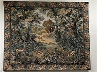 Tapestry woodland scene