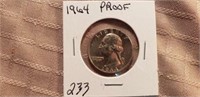 1964 Washington Quarter Proof