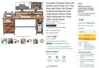 N2567  Furologee Computer Desk 61 with Drawer