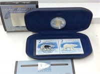 2000 Millenium Proof $2 Coin/stamp Set Bear