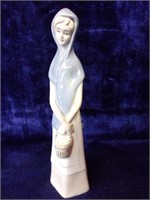 Porcelain Figurine Girl with Shawl