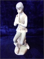 Casages Porcelain Figurine Boy Playing Repeater