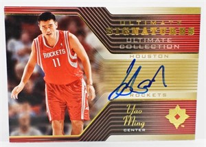 YAO MING SIGNED ULTIMATE SIGNATURES CARD