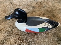 HAND PAINTED DUCK SIGNED BASE