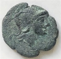 Pamphylia, Side 100BC Ancient Greek coin 18mm