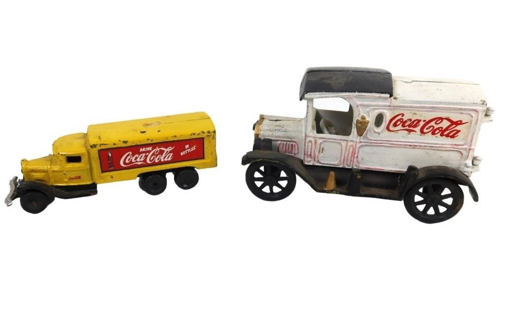 REPOP COCA-COLA CAST IRON TRUCKS