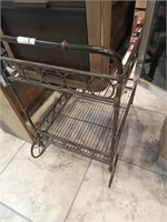 Metal push cart