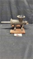 Antique cast iron hand meat grinder