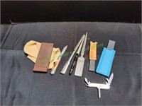 (3)Letter Openers, (2)Pocket Knives & Sharpeners