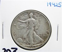 1942 S WALKING LIBERTY HALF DOLLAR COIN