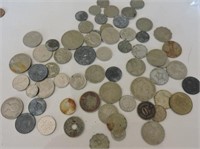 Aprox. 60 Foreign Coins