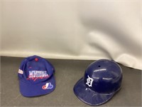 Two baseball hats