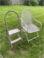 Chair and Ladder Stand