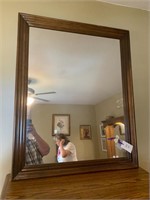 EXCELLENT WALL MIRROR WOOD FRAME