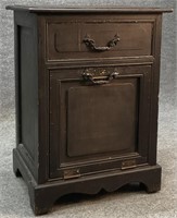 Antique Painted Coal Box