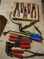 Scrapers, snap ring & other pliers