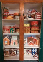 Contents Of Cabinet Inc, Cookie Jars, Christmas